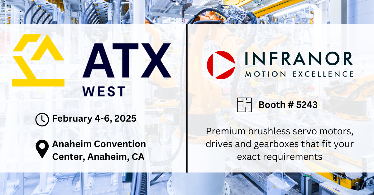 Infranor booth at 2025 ATX West Show